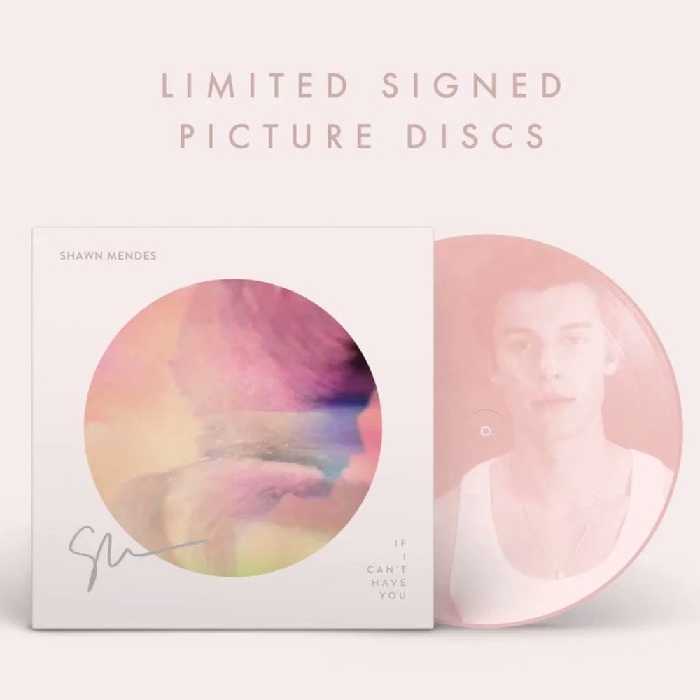 RARE Signed Shawn Mendes Pink Vinyl Record